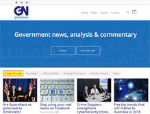 Tablet Screenshot of govnews.com.au